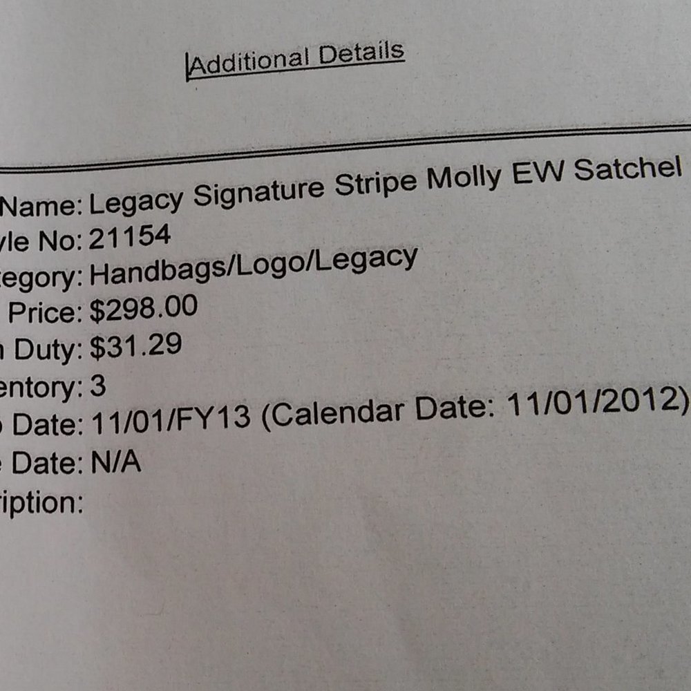 Coach Legacy Signature Molly Satchel - Picture 8 of 9